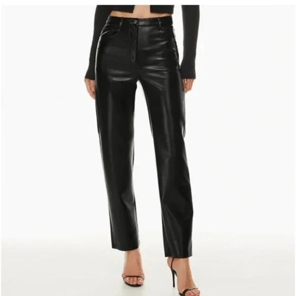 Aritzia Wilfred Melina Pant Vegan Leather Size 0